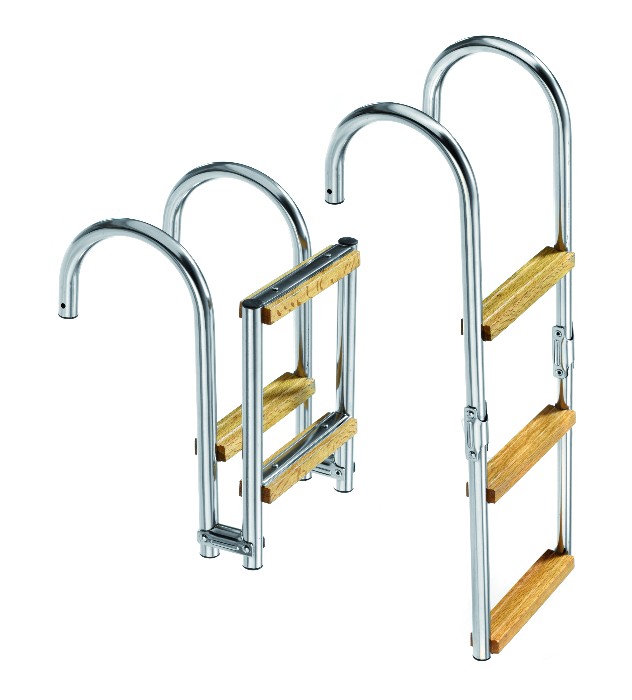 STAINLESS STEEL LADDER PROVIDED WITH HAND RAIL